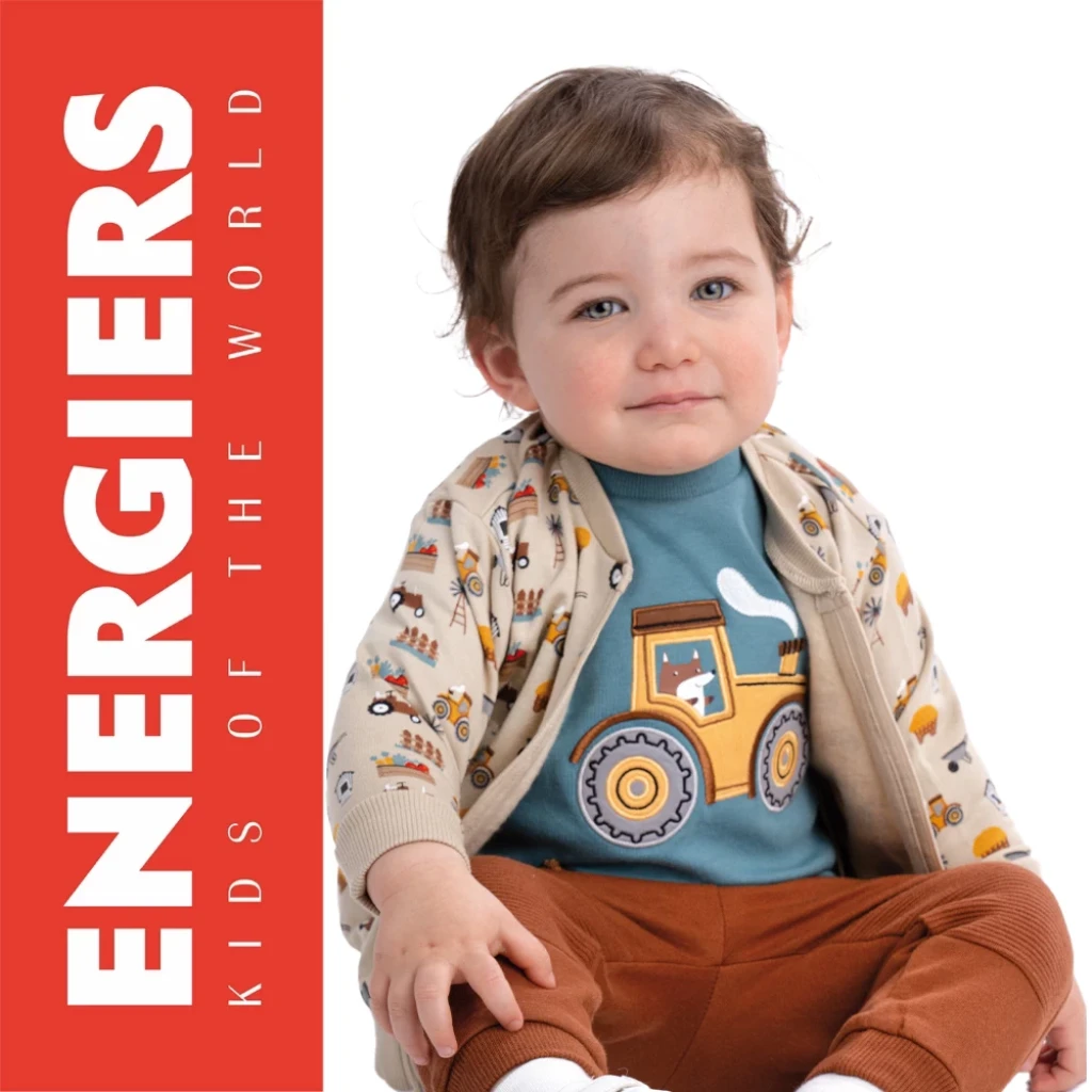 Energiers βρεφικό σετ φόρμα τρακτέρ εκρού 11-126454-0 - 1