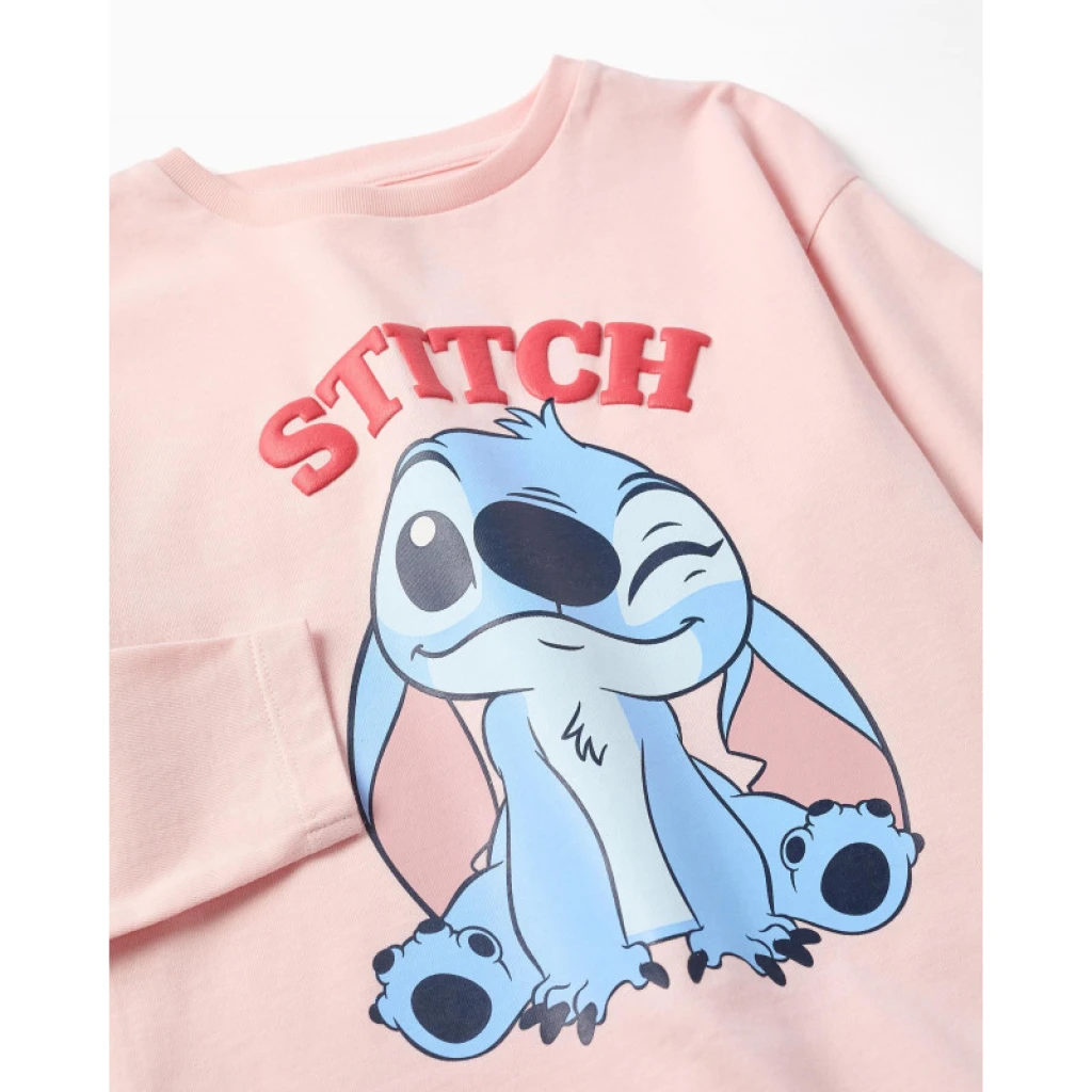 Disney παιδική μπλούζα Stitch ροζ κορίτσι ZKGAP303_26094 - 3