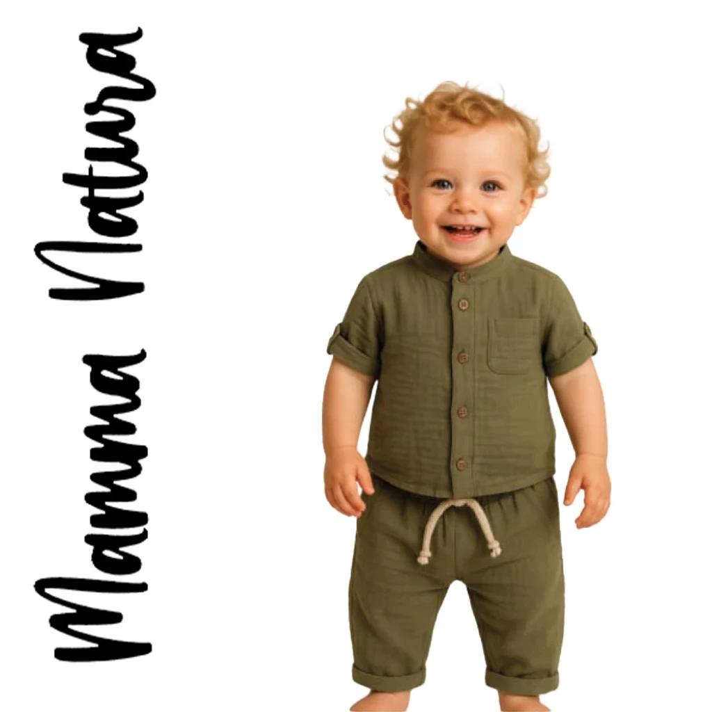 Βρεφικό σετ 2τμχ για αγόρι Mama Natura 713007 - 1