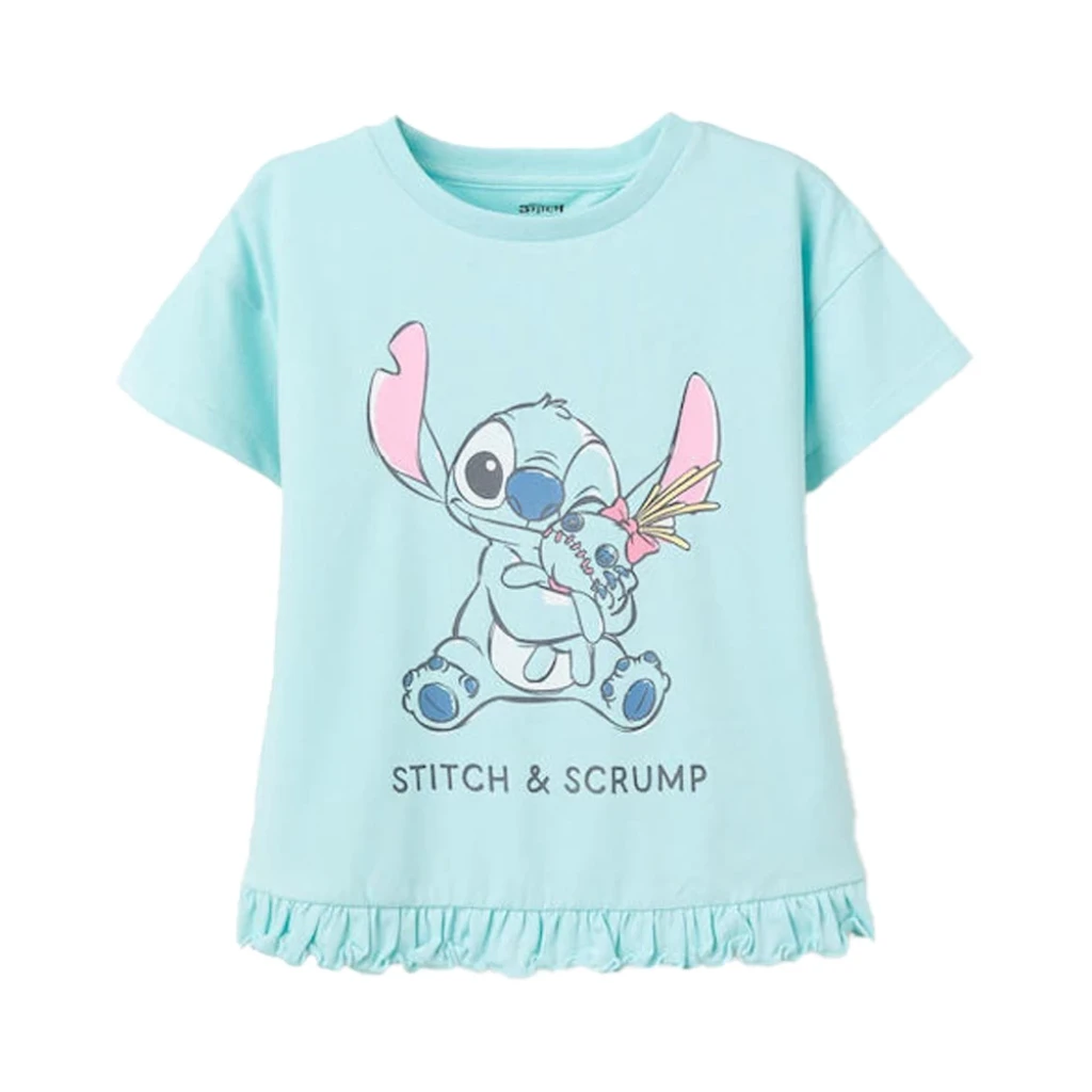 Εφηβική μπλούζα κοντομάνικη για κορίτσι Stitch & Scrump Disney 5606812729761-2 - 1