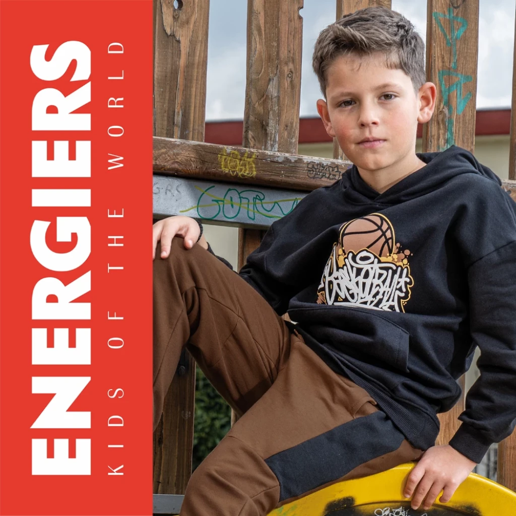 Energiers αγόρι σετ φόρμα κουκούλα τύπωμα ταμπά 13-126051-0 - 1