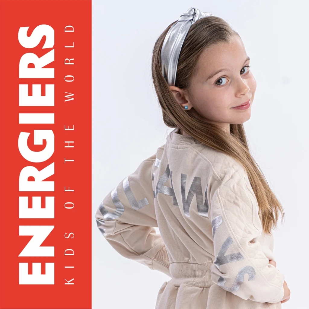 Energiers κορίτσι φόρεμα μακρυμάνικο στάμπα μπεζ 16-126244-7 - 1