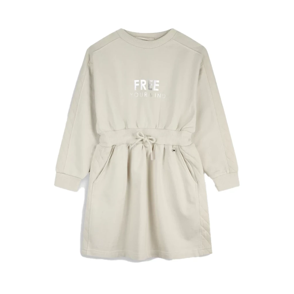 Energiers κορίτσι φόρεμα μακρυμάνικο στάμπα μπεζ 16-126244-7 - 3