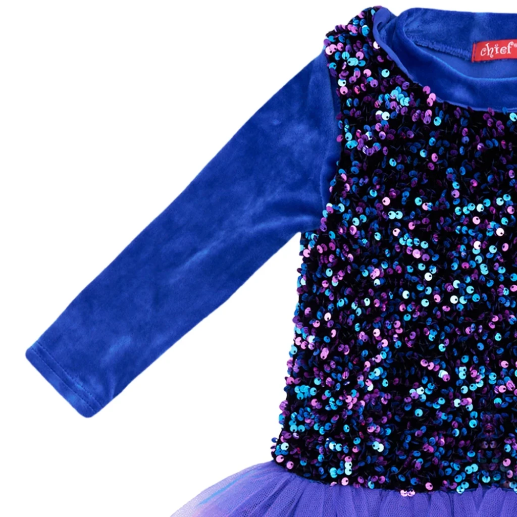 Παιδικό σετ 2τμχ για κορίτσι φόρεμα παγιέτα Chief 3205003 - 3