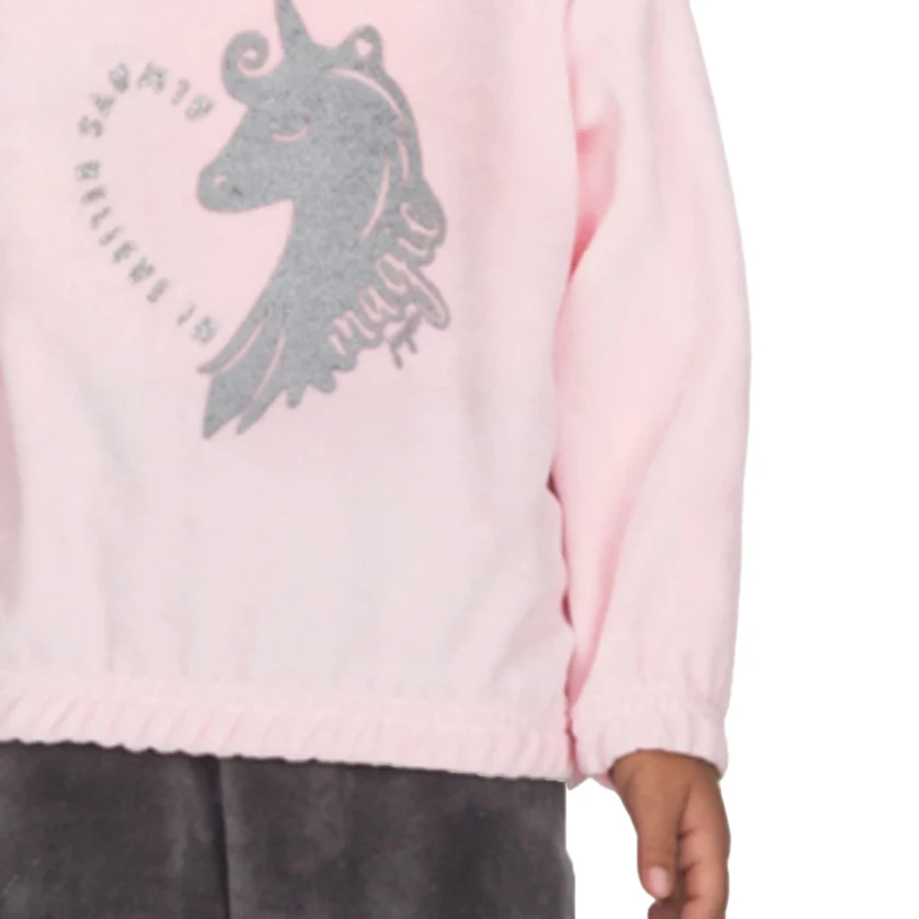 Παιδικό σετ 2τμχ για κορίτσι φόρμα βελουτέ always believe in Joyce 2561130 - 2