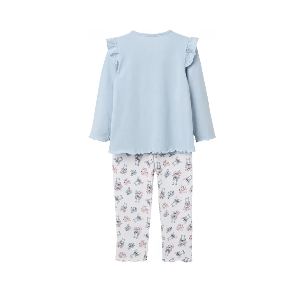 Zippy παιδική πιτζάμα κορίτσι Stitch Angel σιέλ ZKGUN0101_26046 - 2