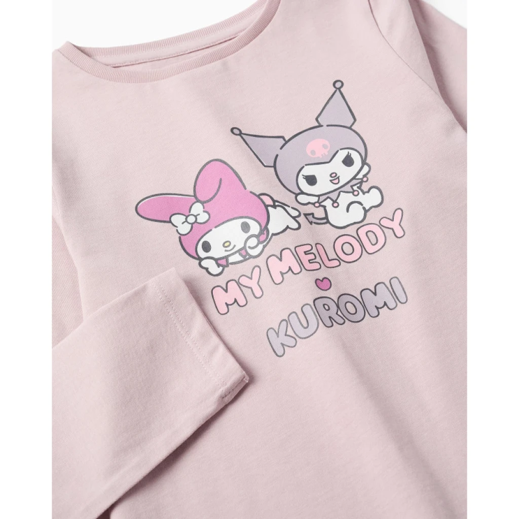 Sanrio παιδική μπλούζα Kuromi My Melody λιλά κορίτσι ZKGAP0303_26090 - 3