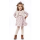 Παιδικό σετ 3τμχ για κορίτσι φόρεμα μπολερό ζώνη Ebita 227286 - 2