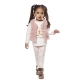 Βρεφικό σετ 3τμχ για κορίτσι μπλούζα κολάν γιλέκο Ebita 227541 - 1