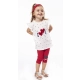 Βρεφικό σετ 3τμχ για κορίτσι μπλούζα κολάν κορδέλα im so cool Ebita 238517 - 3