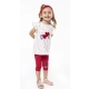 Βρεφικό σετ 3τμχ για κορίτσι μπλούζα κολάν κορδέλα im so cool Ebita 238517 - 4