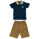 Εφηβικό σετ 2τμχ για αγόρι μπλούζα polo βερμούδα JYC yacht club Joyce 13977 - 1