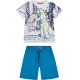 Παιδικό σετ 2τμχ για αγόρι μπλούζα βερμούδα roarsome Energiers 12-224141-0 5210220511421