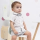 Βρεφικό σετ 3τμχ για αγόρι πουκάμισο παντελόνι παπιγιόν boutique Energino 41-224498-0 5210220514804 - 1