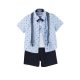 Παιδικό σετ 5τμχ για αγόρι μπλούζα παντελονάκι τιράντες Joyce 2442021