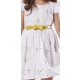 Παιδικό σετ 2τμχ για κορίτσι φόρεμα λευκό λουλούδια Ebita 238230