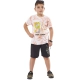 Παιδικό σετ 2τμχ για αγόρι μπλούζα βερμούδα super league Hashtag 238815 - 1