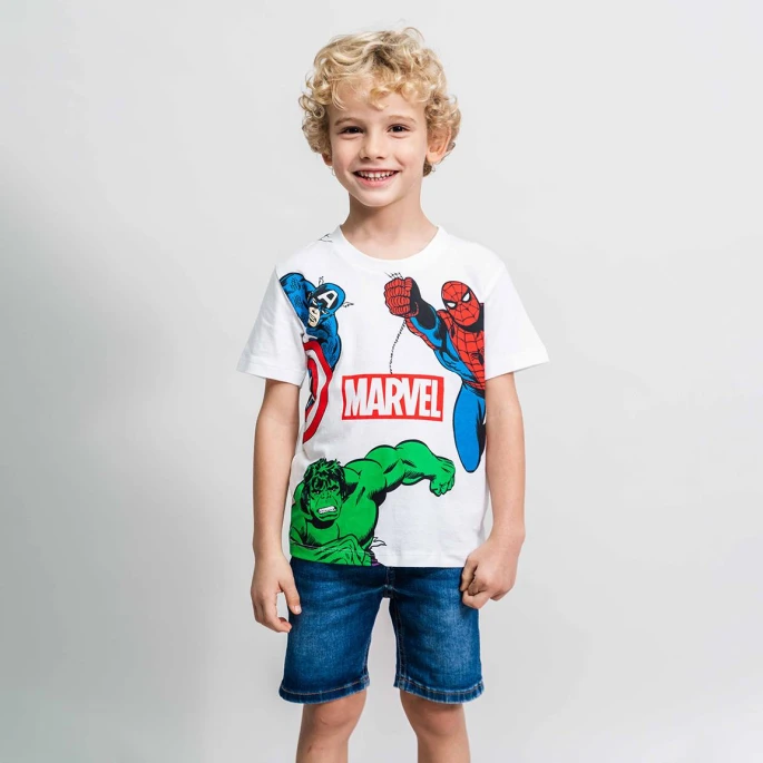 Παιδική μπλούζα για αγόρι Avengers: Captain America SpiderMan Hulk Marvel 2900001091 - 4
