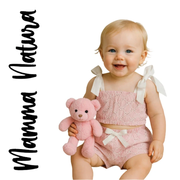 Βρεφικό σετ 2τμχ για κορίτσι Mama Natura 711007