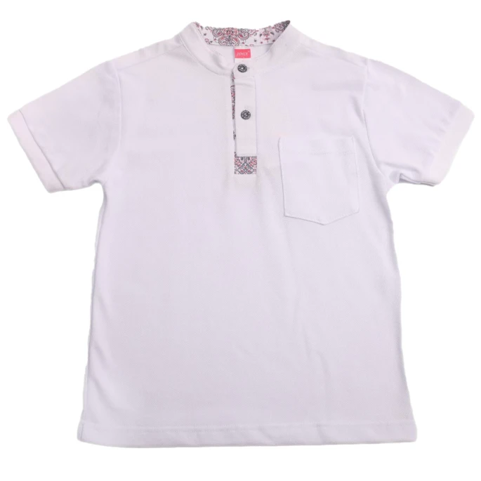 Εφηβικό σετ 2τμχ για αγόρι μπλούζα polo βερμούδα Joyce 2314163-W - 2