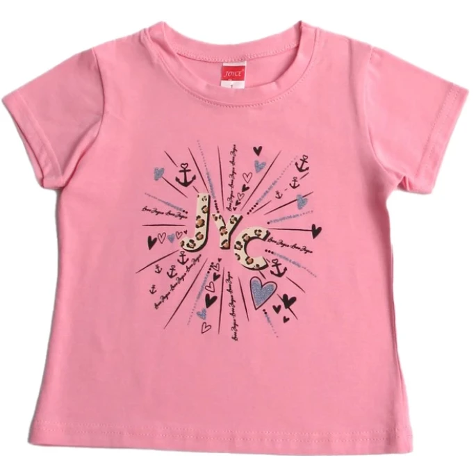 Παιδικό σετ 2τμχ για κορίτσι μπλούζες all things are possible with Joyce 2311501-PIN - 2