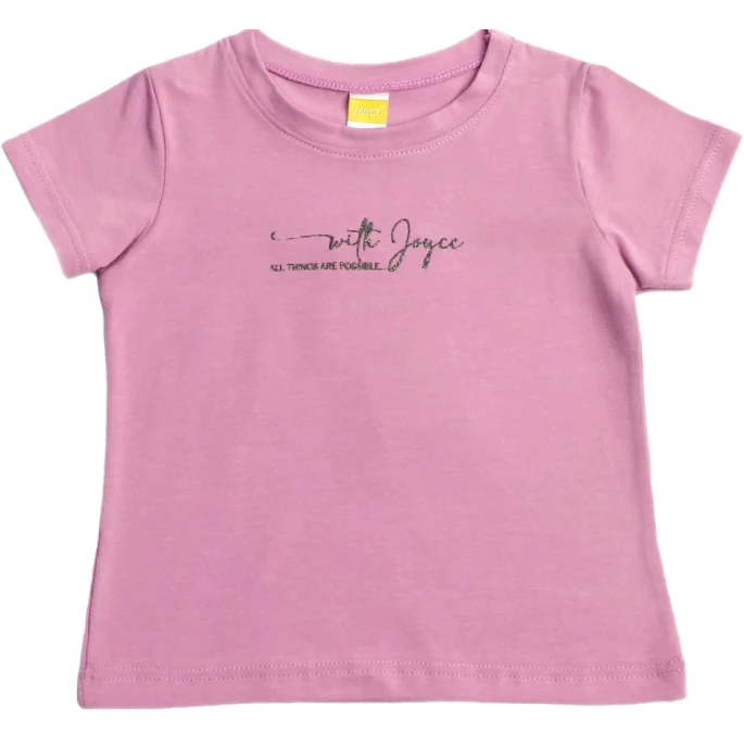 Παιδικό σετ 2τμχ για κορίτσι μπλούζες all things are possible with Joyce 2311501-WHI - 4