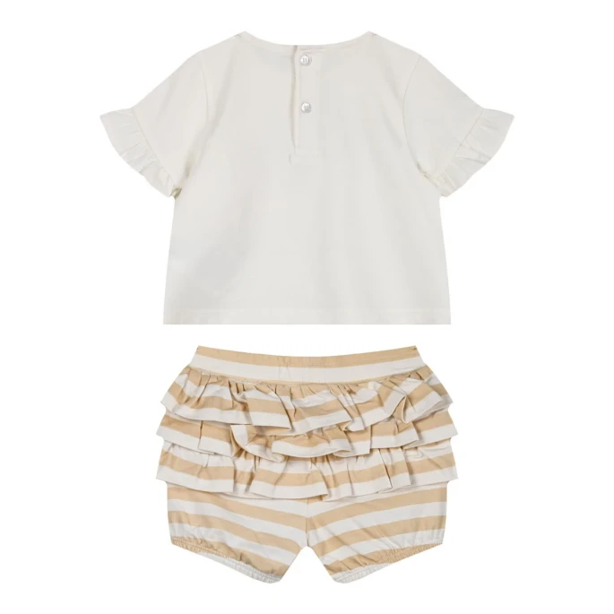 Βρεφικό σετ 2τμχ για κορίτσι μπλούζα σορτσάκι I love nature baby Energino 14-224426-0 5210220661836