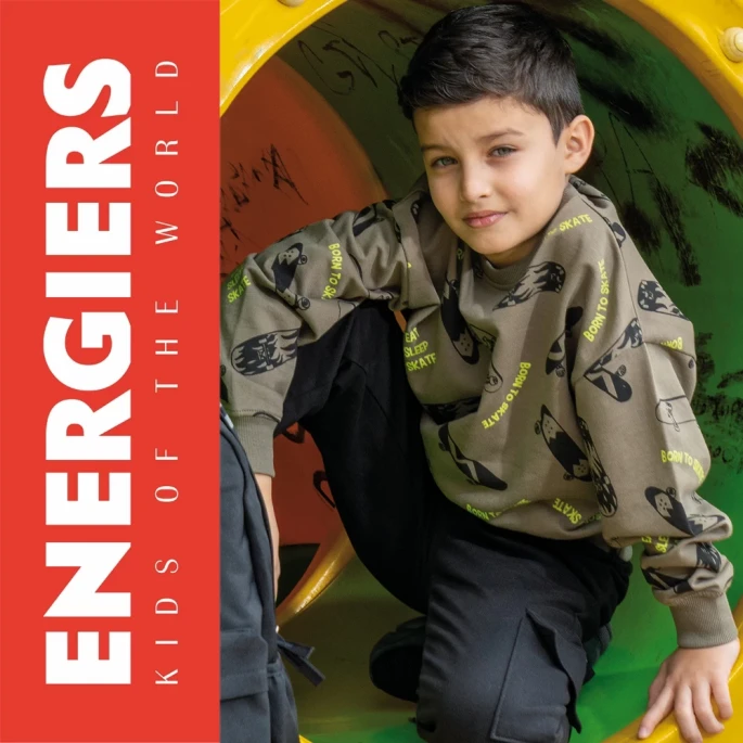 Energiers αγορίστικο σετ φόρμα skateboard cargo χακί μαύρο 13-126053-0