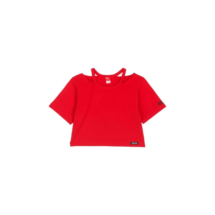 Εφηβική μπλούζα crop top για κορίτσι Joyce 2513508-1