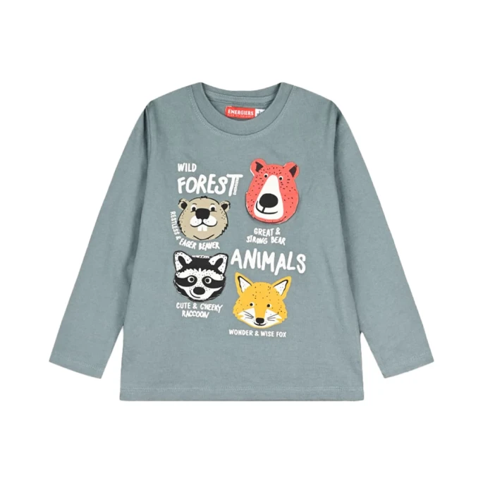 Παιδική μπλούζα για αγόρι wild forest animals Energiers 12-125138-5 5210293506577