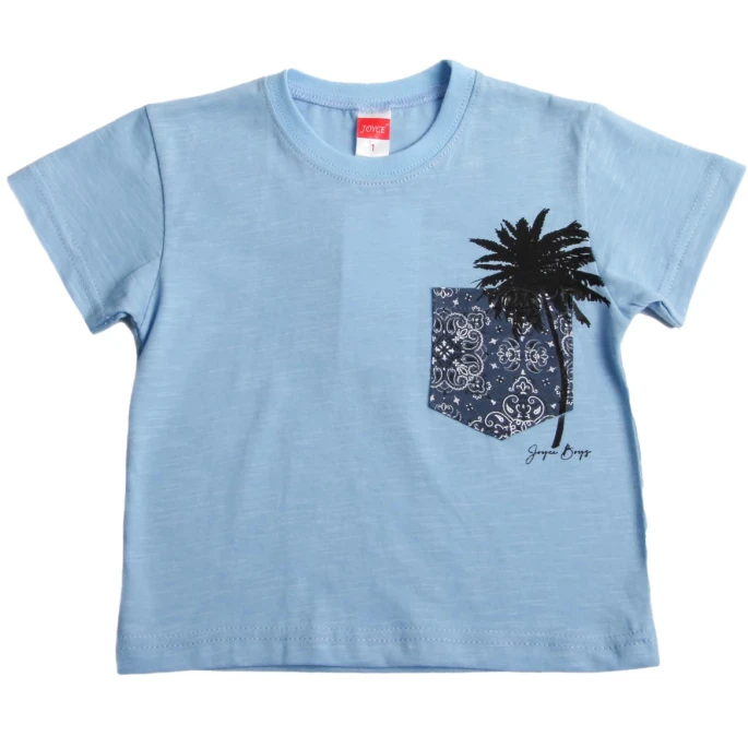 Παιδικό σετ 2τμχ για αγόρι μπλούζα βερμούδα boys Joyce 2312124-BLU - 2