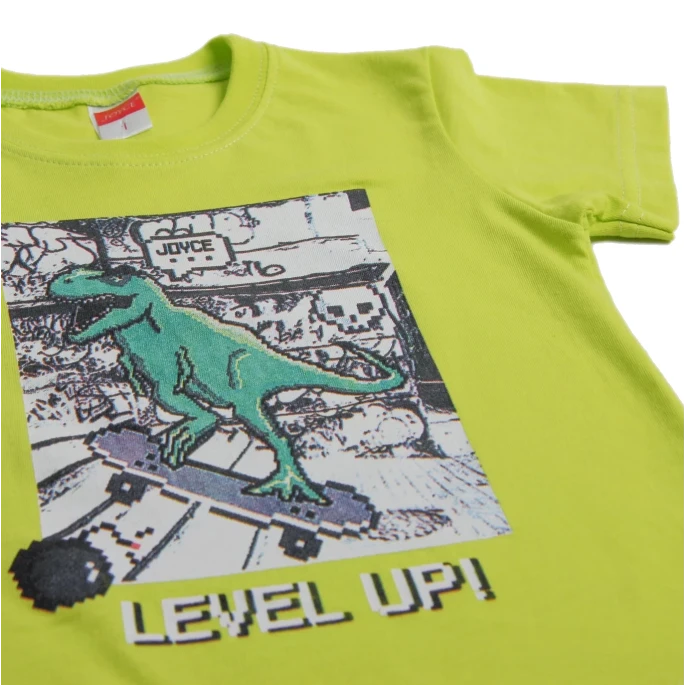 Παιδικό σετ 2τμχ για αγόρι μπλούζα βερμούδα level up! Joyce 2312121 - 3