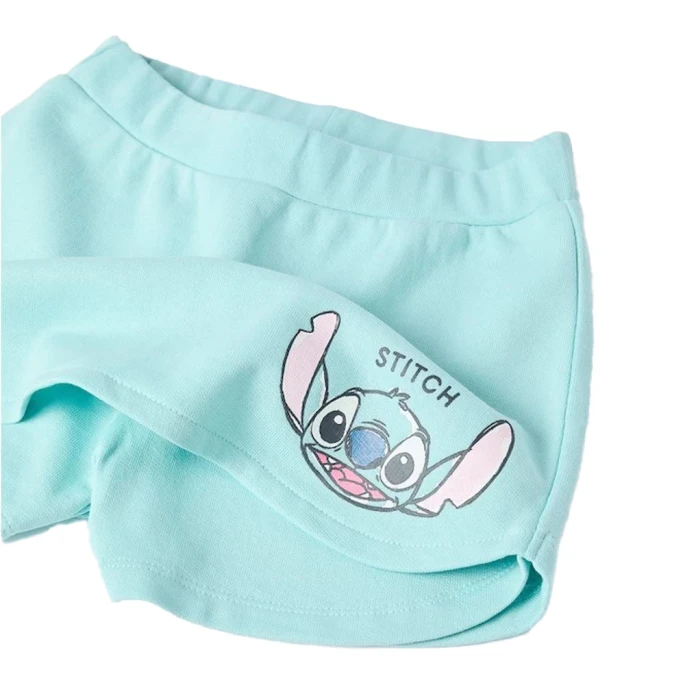 Παιδικό σετ 2τμχ για κορίτσι μπλούζα σορτσάκι - φούστα Stitch Disney 5606812702887