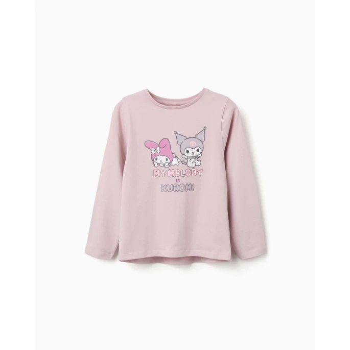 Sanrio παιδική μπλούζα Kuromi My Melody λιλά κορίτσι ZKGAP0303_26090